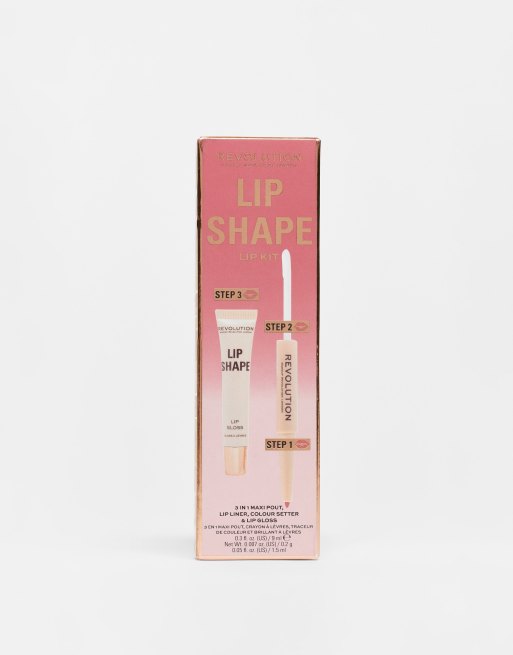 Revolution – Lip Shape – Zestaw do makijażu ust w odcieniu Rose Pink