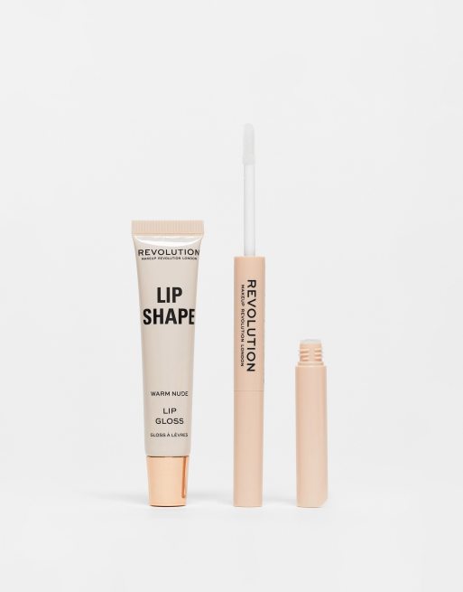 Revolution – Lip Shape – Zestaw do makijażu ust w odcieniu Warm Nude, 3 z 4