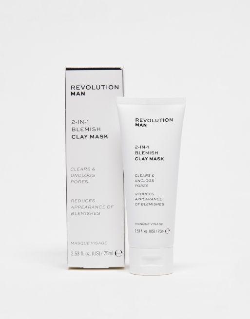 Revolution Man – Maseczka z glinką przeciw wypryskom 2 w 1, 2 z 4