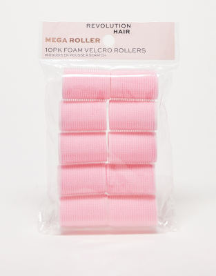 Revolution Hair Revolution Mega Pink Heatless Rollers-No colour