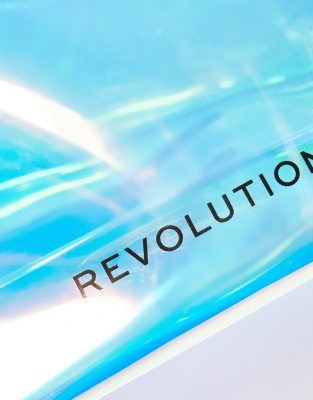 Revolution Mood Switch Holographic Makeup Bag-clear