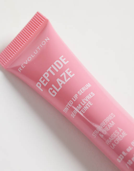 Revolution – Peptide Glaze Tinted Lip Serum – Läppserum – Strawberries & Cream, 4 av 4