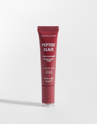 Revolution Peptide Glaze Tinted Lip Serum Raspberry Crush-pink In Transparent