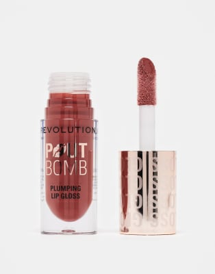 Revolution - Pout Bomb - Gloss repulpant - Cookie Warm Nude-rose