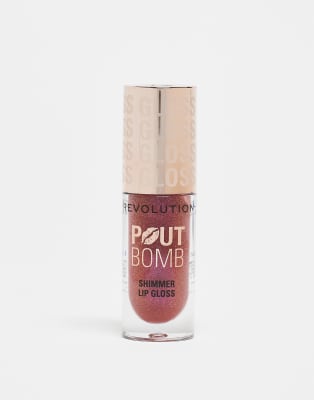 Revolution - Pout Bomb - Gloss scintillant - Berry Lustre-Rouge