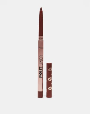 Revolution - Pout Bomb - Optisch aufpolsternder Lipgloss in Cookie Warm Brown-Braun