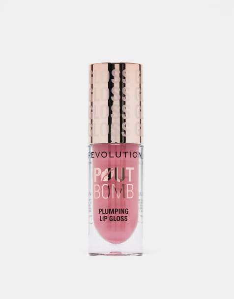 Revolution – Pout Bomb – Optisch aufpolsternder Lipgloss in Kiss Baby Pink - view 1