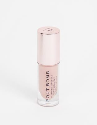 Revolution Pout Bomb Plumping Lip Gloss - Candy-no Color In Pink