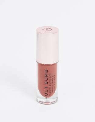 Revolution Pout Bomb Plumping Lip Gloss - Cookie-Pink