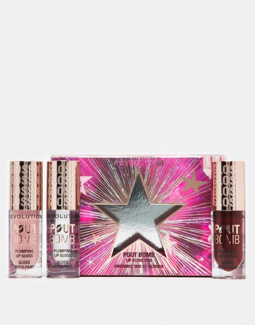 Revolution Pout Bomb Plumping Lip Trio (16% Savings)