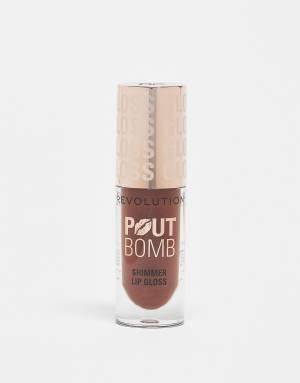 Revolution Pout Bomb Shimmer Gloss Chocolate Sparkle