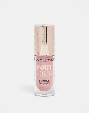 Revolution Pout Bomb Shimmer Gloss Shine Pink