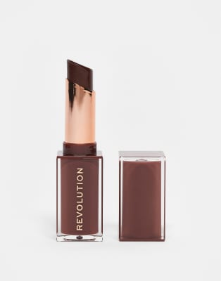 Revolution Pout Lip Gloss Stick Chocolate Ganache-Pink