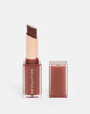 Revolution Pout Lip Gloss Stick Shimmer in Toasted Caramel - view 1