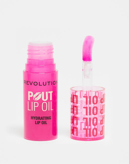Revolution Pout Lip Oil in Raspberry Pink, 3 of 4