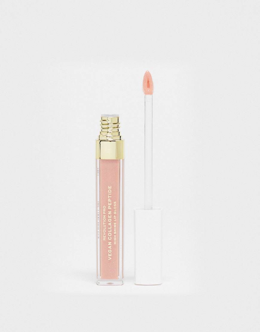 Revolution Pro Collagen Peptide High Shine Lip Gloss Cashmere-Pink