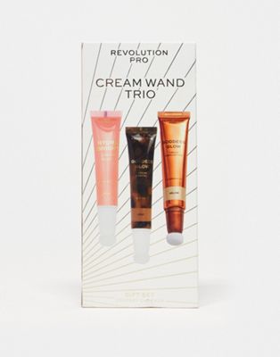 Revolution Pro Cream Face Wand Trio Light-Multi
