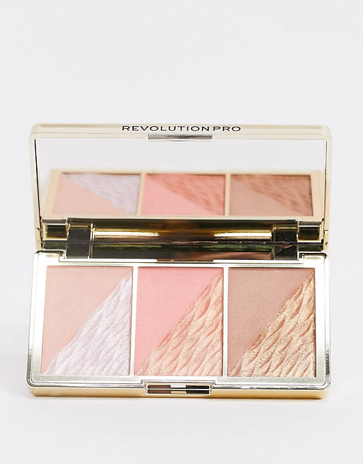 Revolution Pro Crystal Luxe Dimension Palette - Peach Royale