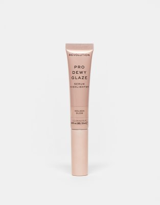 Revolution Pro - Dewy Glaze - Serum-Highlighter Applikator in Golden Glow-Goldfarben