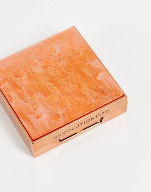Revolution Pro – Goddess Glow Eye Quad Golden Hour – Paletka rozświetlaczy, 3 z 4