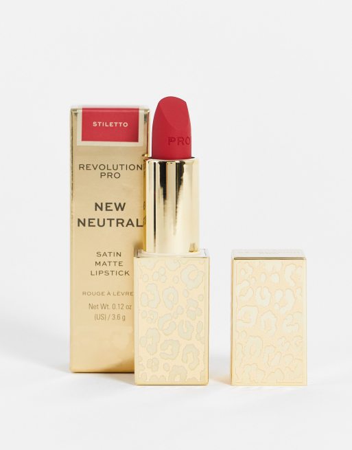 Revolution Pro New Neutral Satin Matte Lipstick - Stiletto