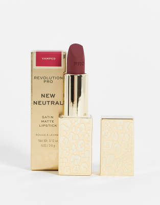 Revolution Pro New Neutral Satin Matte Lipstick Vamped Asos 