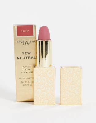 Revolution Pro New Neutral Satin Matte Lipstick - Velvet-Pink
