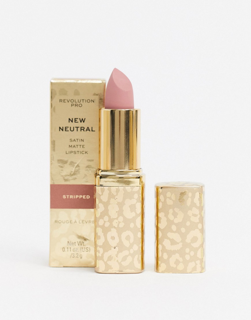 Revolution - Pro - New Neutrals Satin Matte læbestift - Stripped-Pink