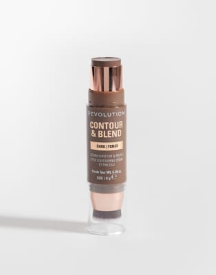 Revolution Reloaded Contour & Blend Stick Dark-neutral In Transparent
