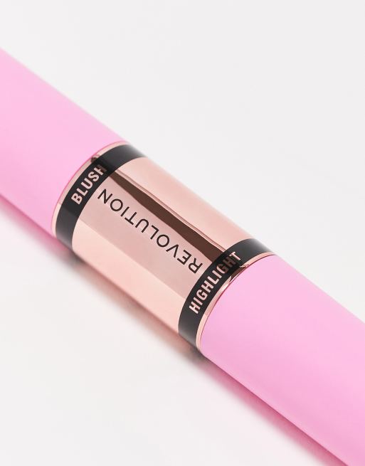 Revolution – Róż i rozświetlacz w sztyfcie – Mauve Glow, 3 z 4