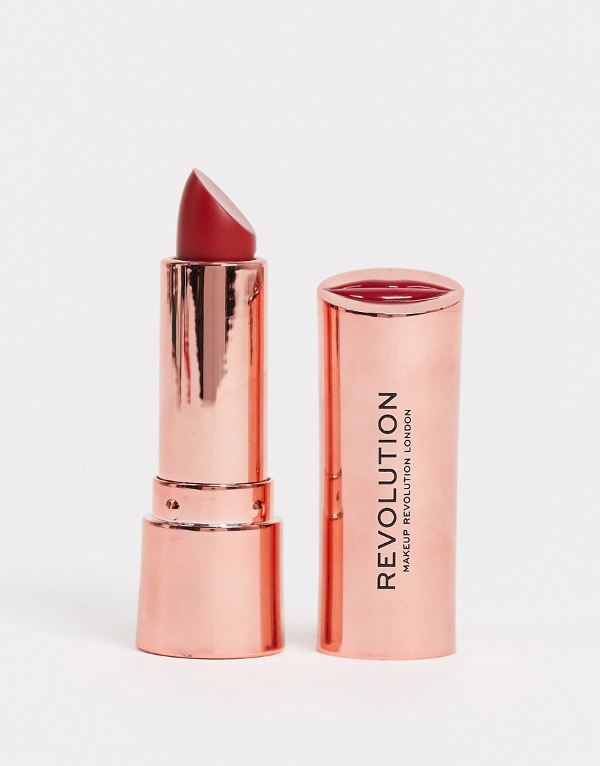Revolution Satin Kiss Lipstick - Ruby-Pink