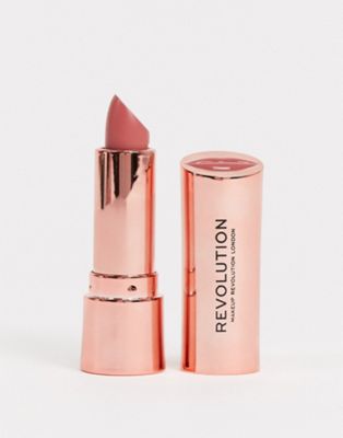 Revolution Satin Kiss Lipstick - White Wedding-Pink