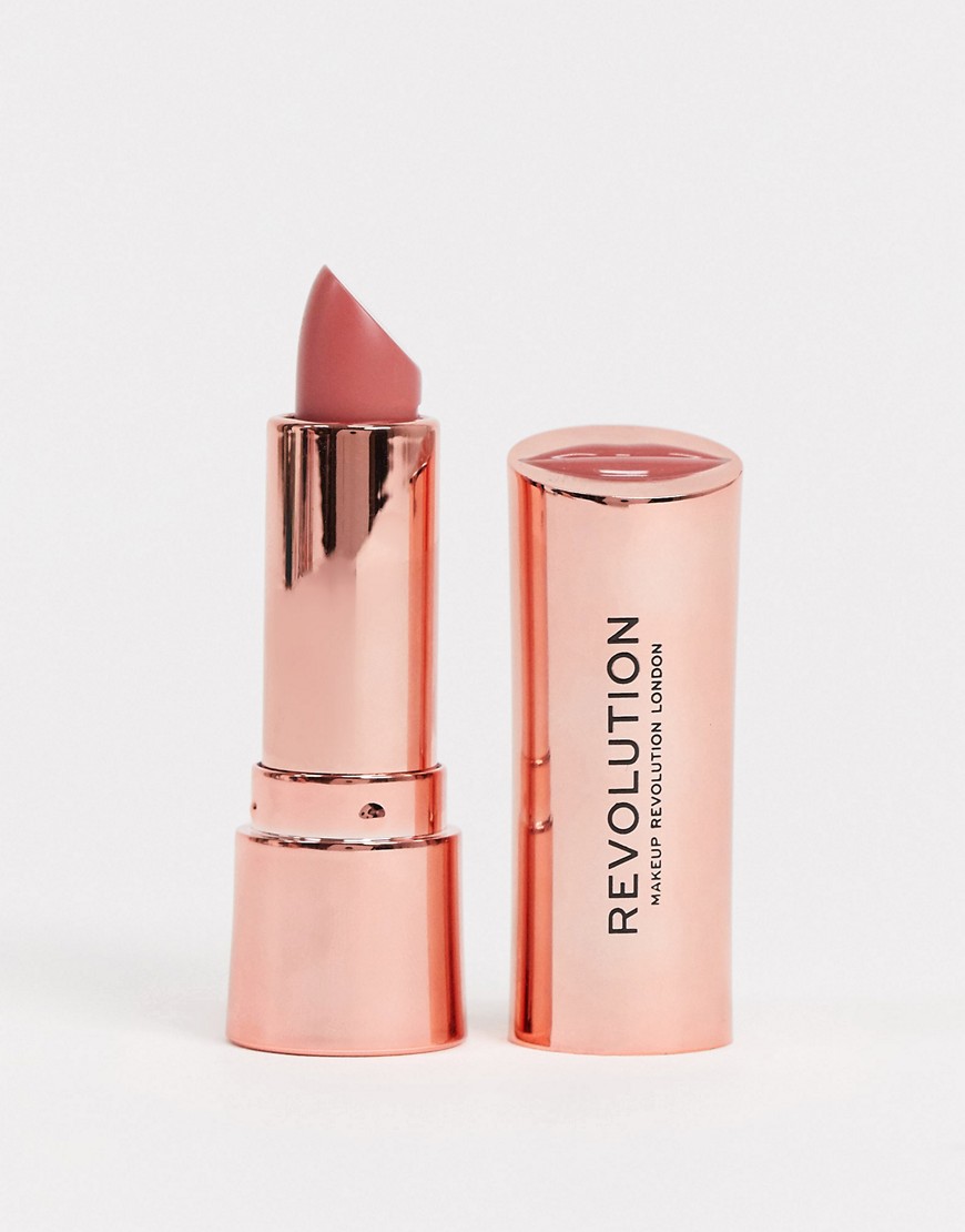 Revolution Satin Kiss Lipstick - White Wedding-Pink