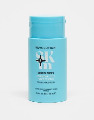 Revolution Skin - Bouncy Drops - Feuchtigkeitsspendende Gel-Toner-Essenz mit Tremella-Pilz: 150 ml-Keine Farbe