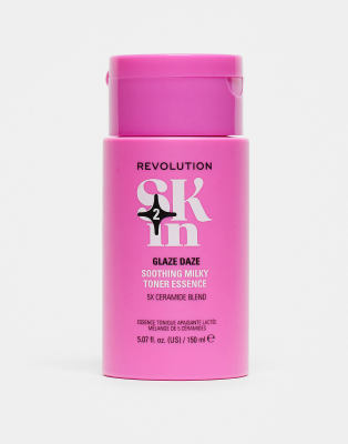 Revolution Skin - Glaze Daze - Beruhigende milchige Toner-Essenz mit Ceramid: 150 ml-Keine Farbe