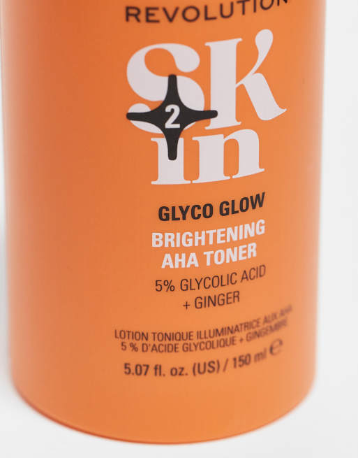 Revolution Skin - Glyco Glow - Tonico illuminante con 5% acido glicolico e zenzero, 3 di 4