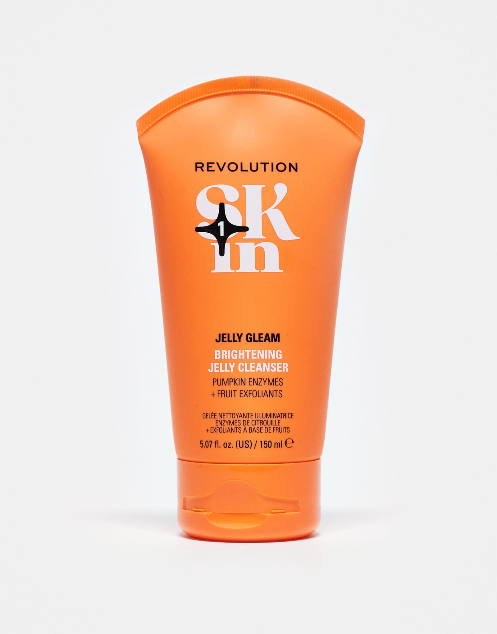 Revolution Skin Jelly Gleam Натуральное фруктовое осветляющее желе AHAs для умывания, 150 мл