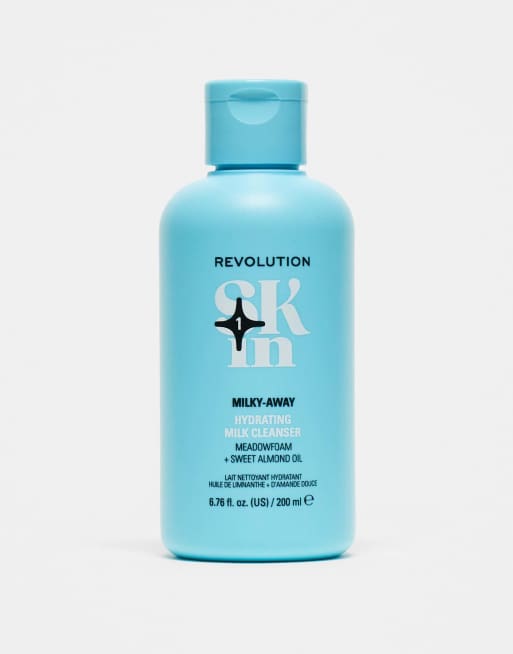 Revolution Skin Milky-Away - Hydraterende melkreiniger met meadowfoam en zoete amandelolie 200 ml