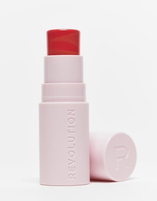 Revolution Skin Silk Marble Blush Stick in Sunkissed Apricot, 4 of 4