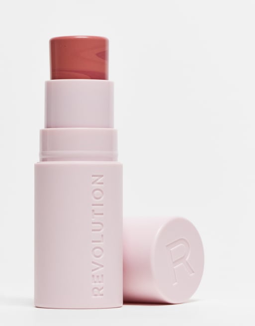 Revolution Skin Silk Marble Blush Stick Peachy Pink, 4 of 4