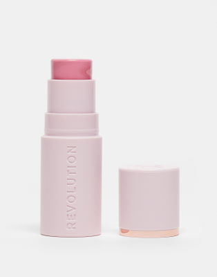 Revolution - Skin Silk Marble Blush Stick - Rouge-Stift in der Farbe Pinched Light Pink-Rosa