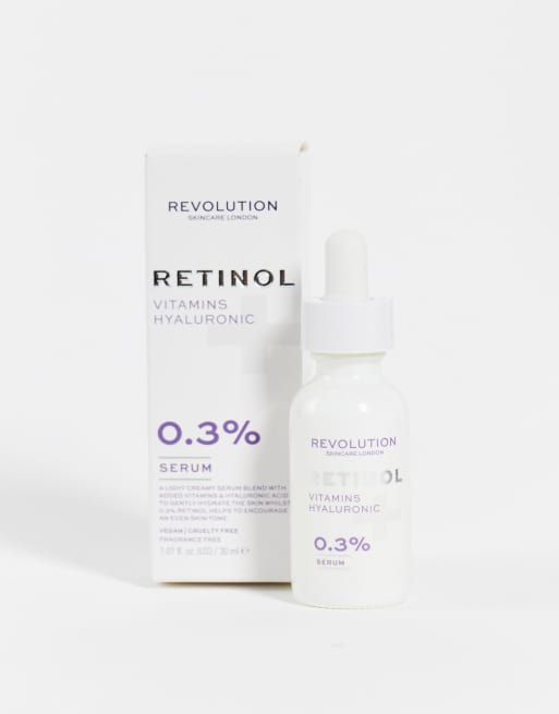 Revolution Skincare 0 3 Retinol With Vitamins Hyaluronic Acid Serum Asos