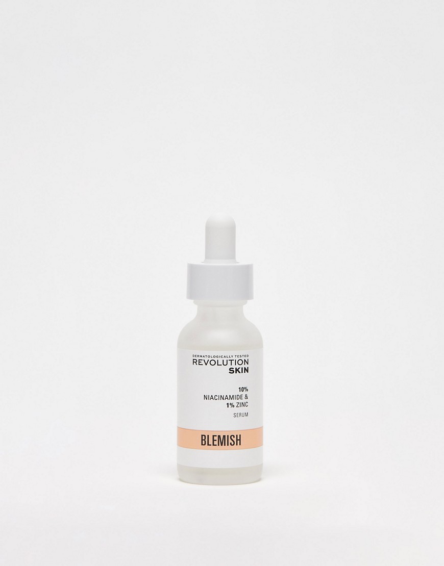 Revolution Skincare 10% Niacinamide + 1% Zinc Blemish & Pore Refining Serum 30ml-No colour