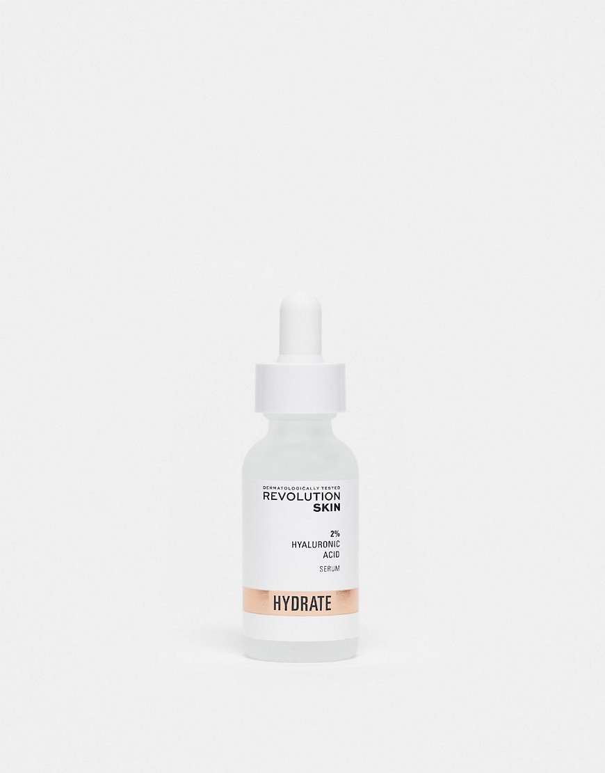 Revolution Skincare 2% Hyaluronic Acid Plumping & Hydrating Solution 30ml-No colour