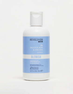 Revolution Skincare 2% Salicylic Acid & Zinc Bha Anti Blemish Cleanser 5.07 Fl Oz-no Color