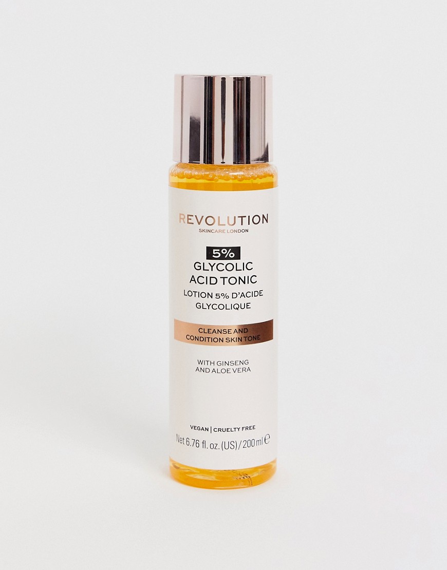 Revolution Skincare – 5% Glycolic Acid Toner – Toner med glykolsyra 200 ml-Ingen färg