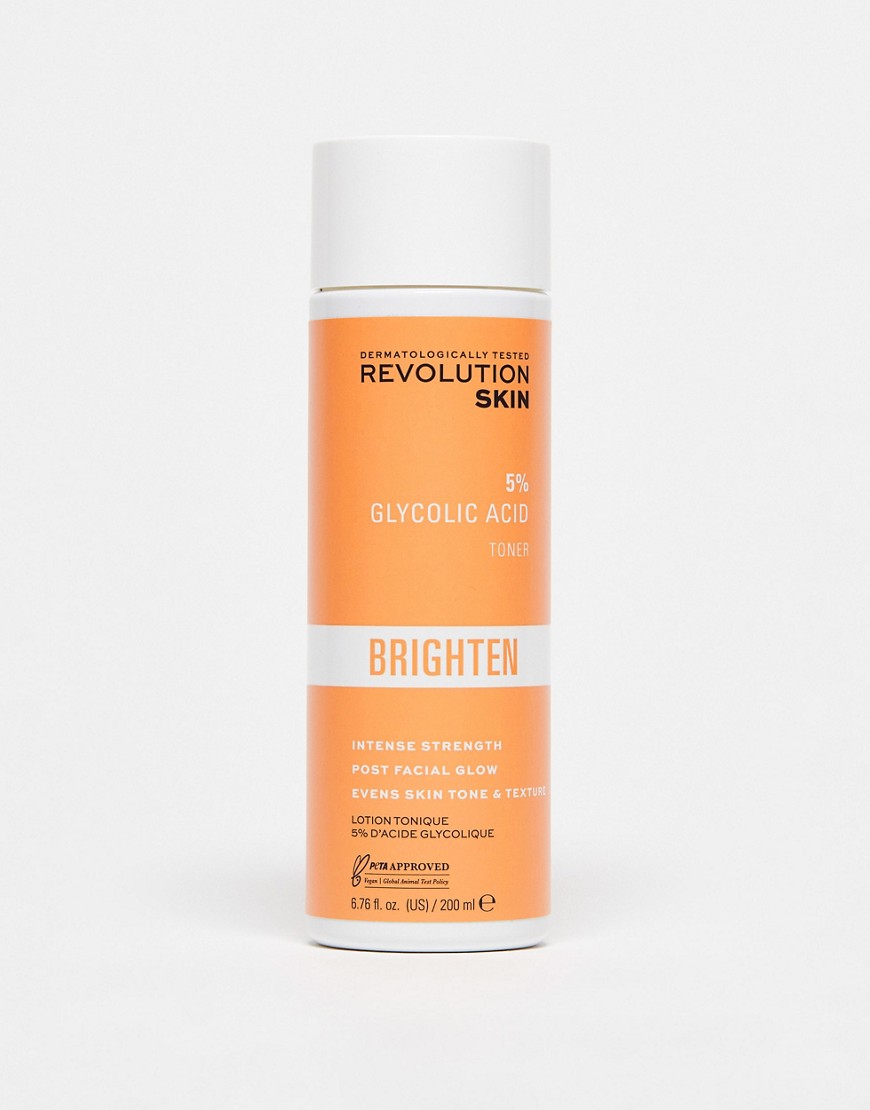 Revolution Skincare 5% Glycolic Acid Toner-No colour