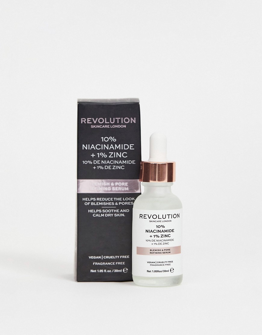 Revolution Skincare – Blemish and Pore Refining Serum - 10 % niacinamid + 1 % zink – Ansiktskräm-Ingen färg