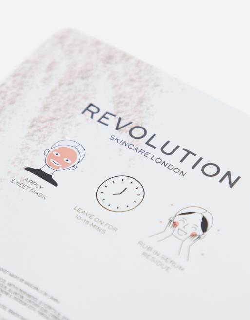 Revolution Skincare Detoxifying Pink Clay Sheet Mask Set x5 - NOC, 3 of 4