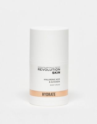 Revolution Skincare Hyaluronic Acid & Glycogen Night Cream-no Color In White